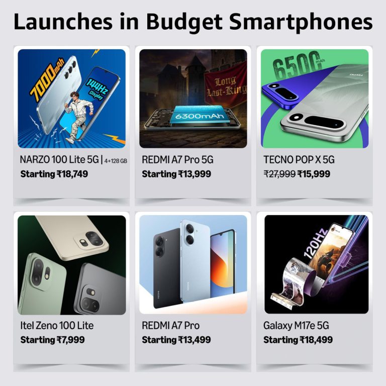 Launches in Budget Smartphones – Amazon